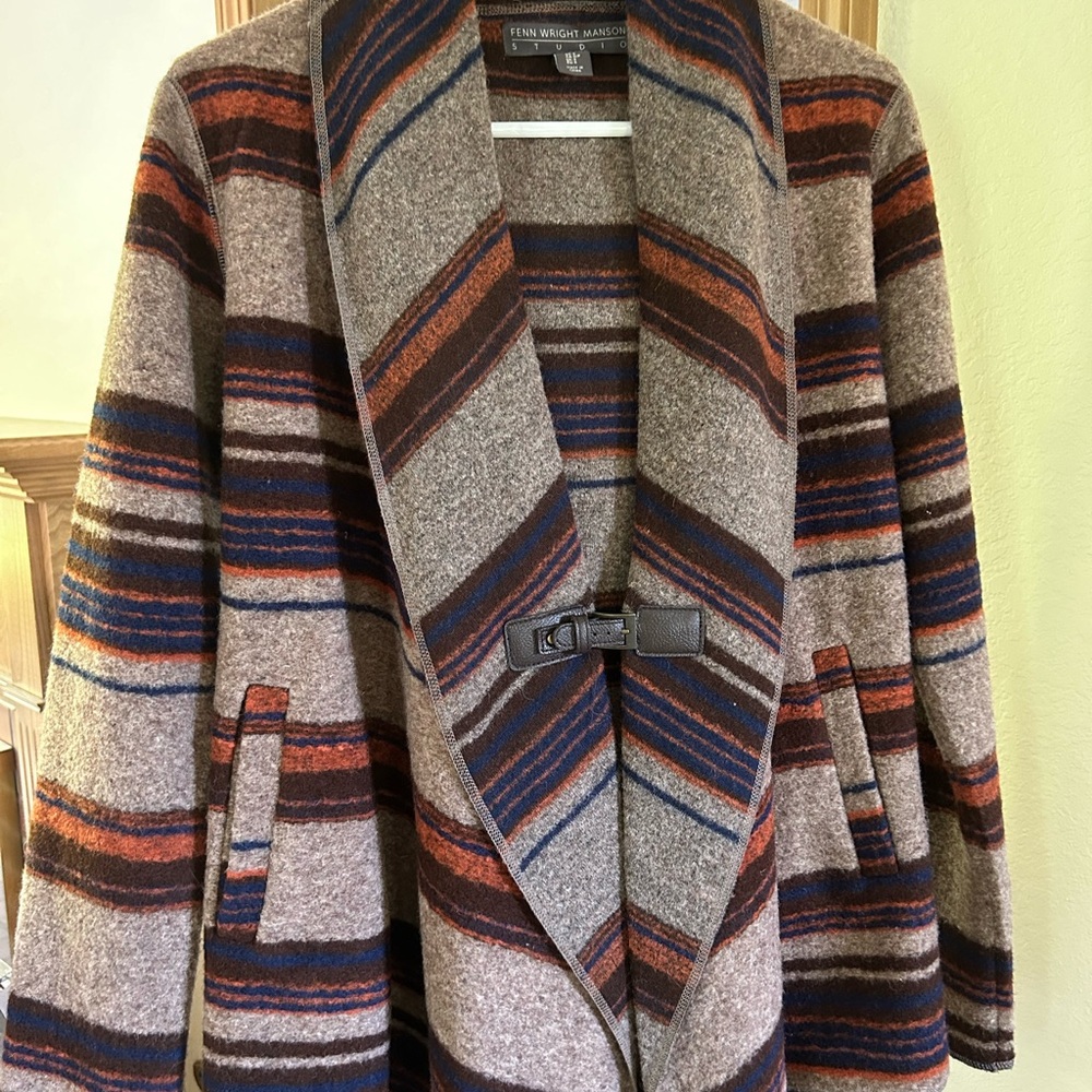 Fenn Wright Manson Jacket. Wool Blend Blanket Sty… - image 6